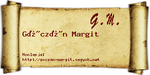 Góczán Margit névjegykártya